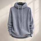 Dama Washington Ines women's oversized hoodie sweater sage green knit - view 2