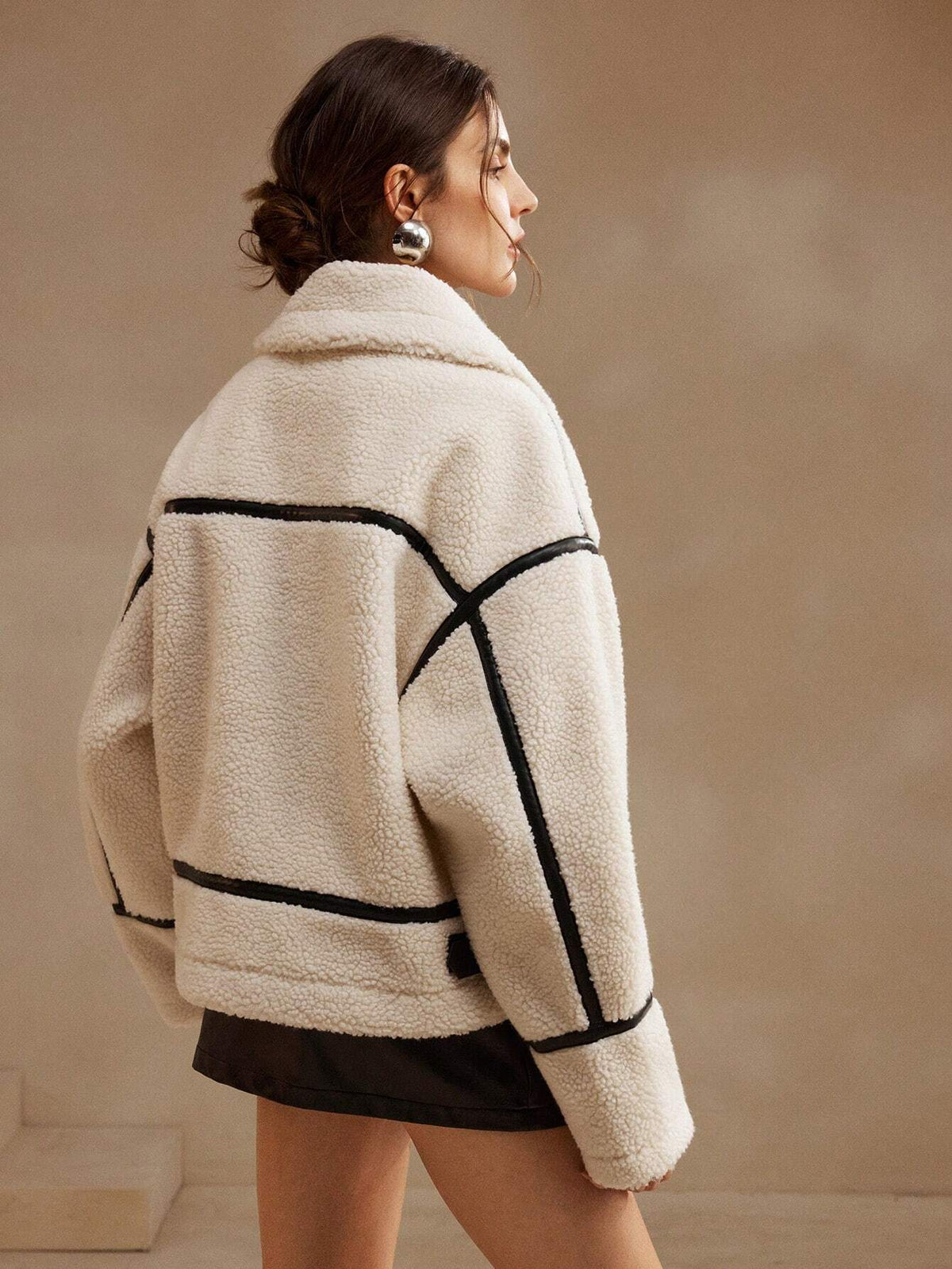 Dama Washington Harriet teddy/sherpa coat - view 3