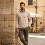 Dama Washington Axel men's long sleeve polo shirt navy - view 15