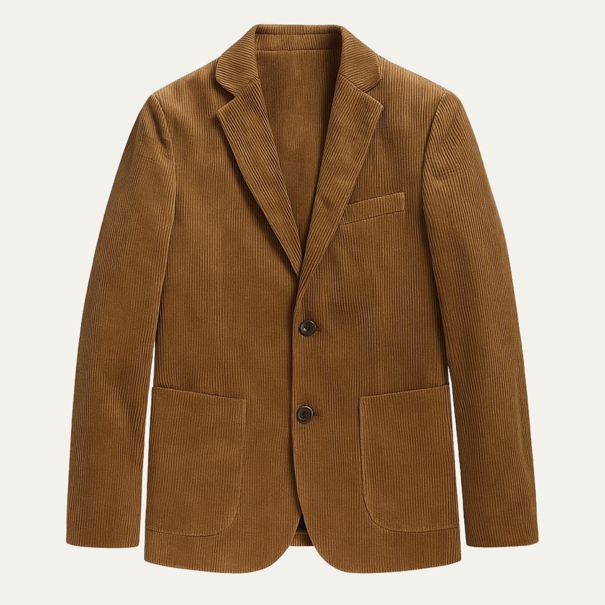 Beau | Men's Corduroy Blazer Brown Casual Button Up