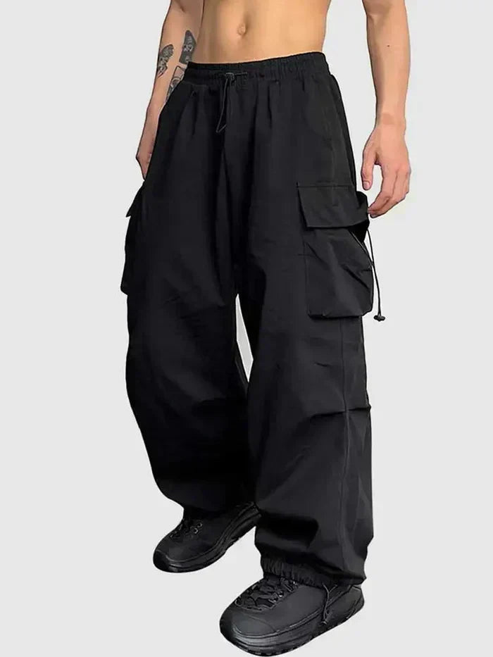 Dama Washington Sawyer men's wide leg cargo pants - front view