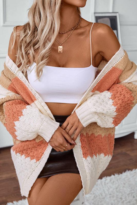 Dama Washington Severine oversized long sleeve striped cardigan - view 4