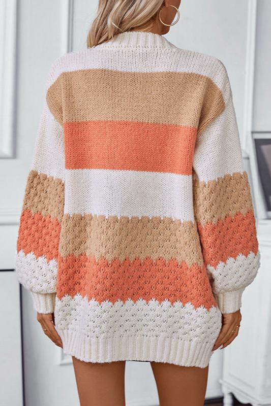 Dama Washington Severine oversized long sleeve striped cardigan - view 5