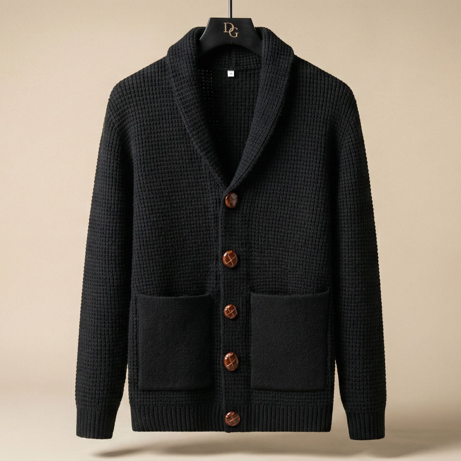 Rowan | Men's Shawl Collar Cardigan Sweater Light Blue