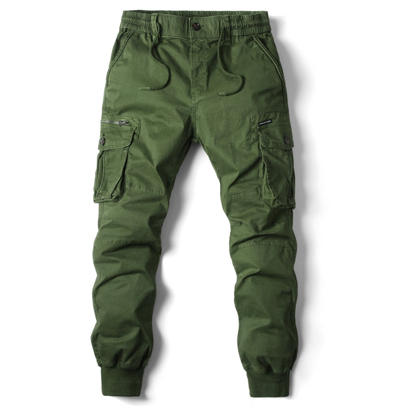 Axel | Men's Cargo Jogger Pants Light Gray Relaxed Fit