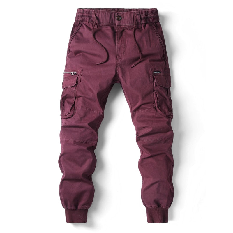 Axel | Men's Cargo Jogger Pants Light Gray Relaxed Fit