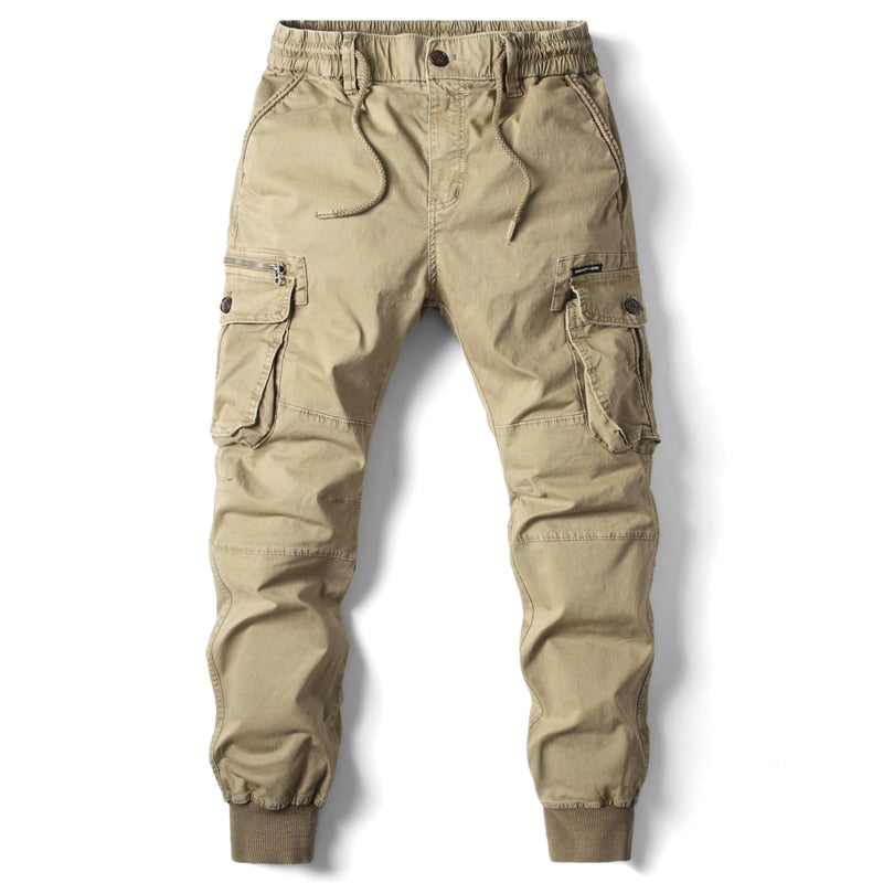 Axel | Men's Cargo Jogger Pants Light Gray Relaxed Fit