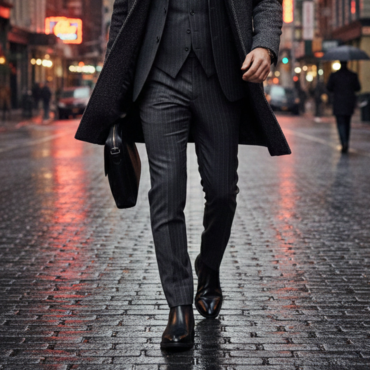 Axel | Men's Chelsea Leather Boots Black