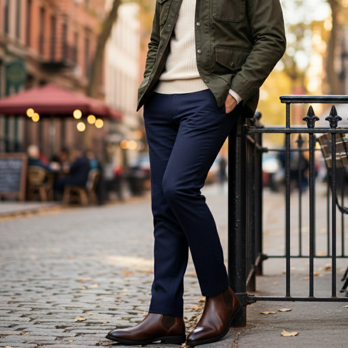 Axel | Men's Chelsea Leather Boots Black