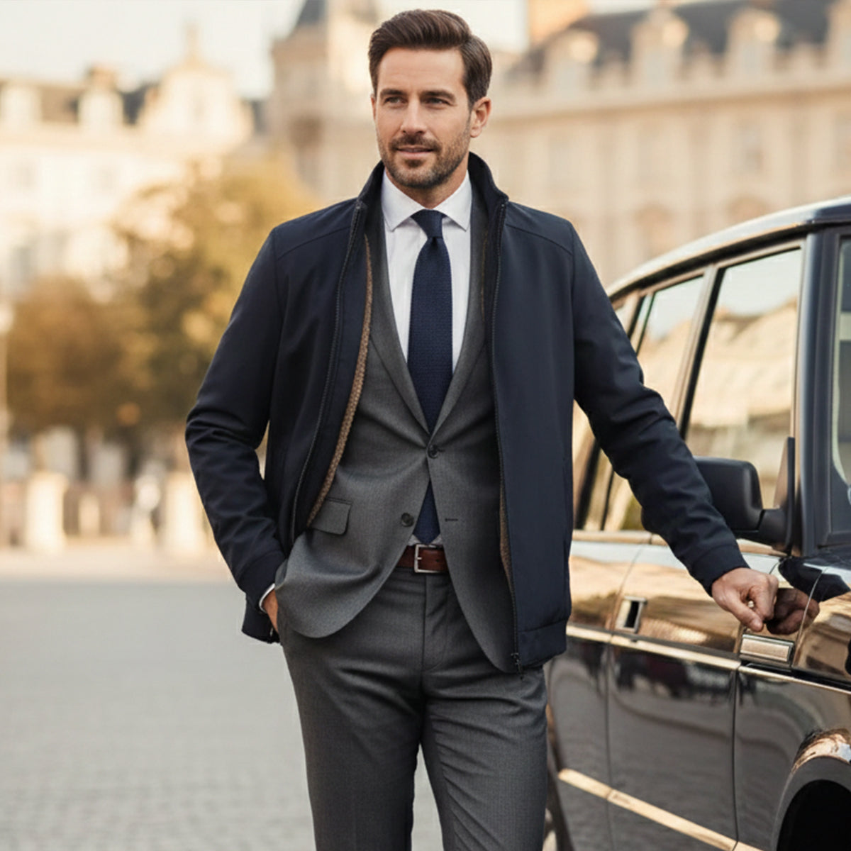 Flint | Men's Lightweight Fleece Jacket Navy