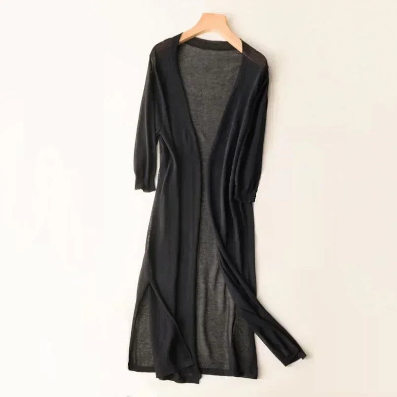 Dama Washington Galatea long duster cardigan - view 4