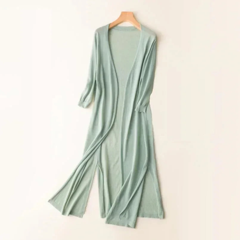 Dama Washington Galatea long duster cardigan - view 3