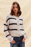 Dama Washington Etoile women's oversized knit cardigan - front view