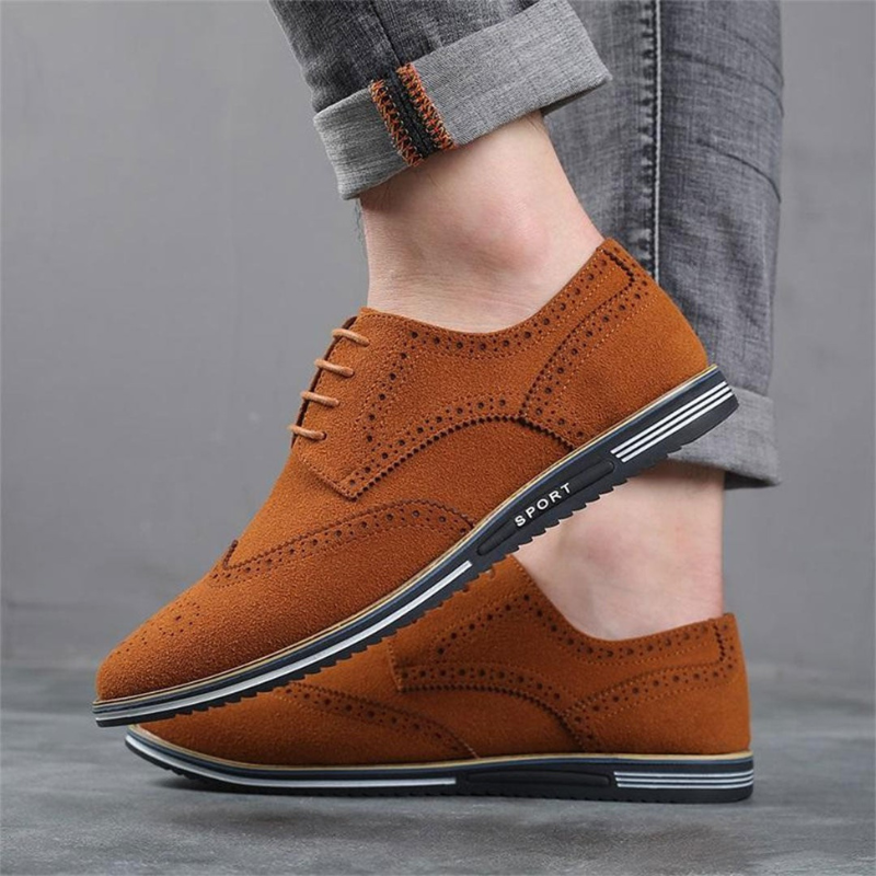 Axel | Men's Wingtip Oxford Shoes Black Suede