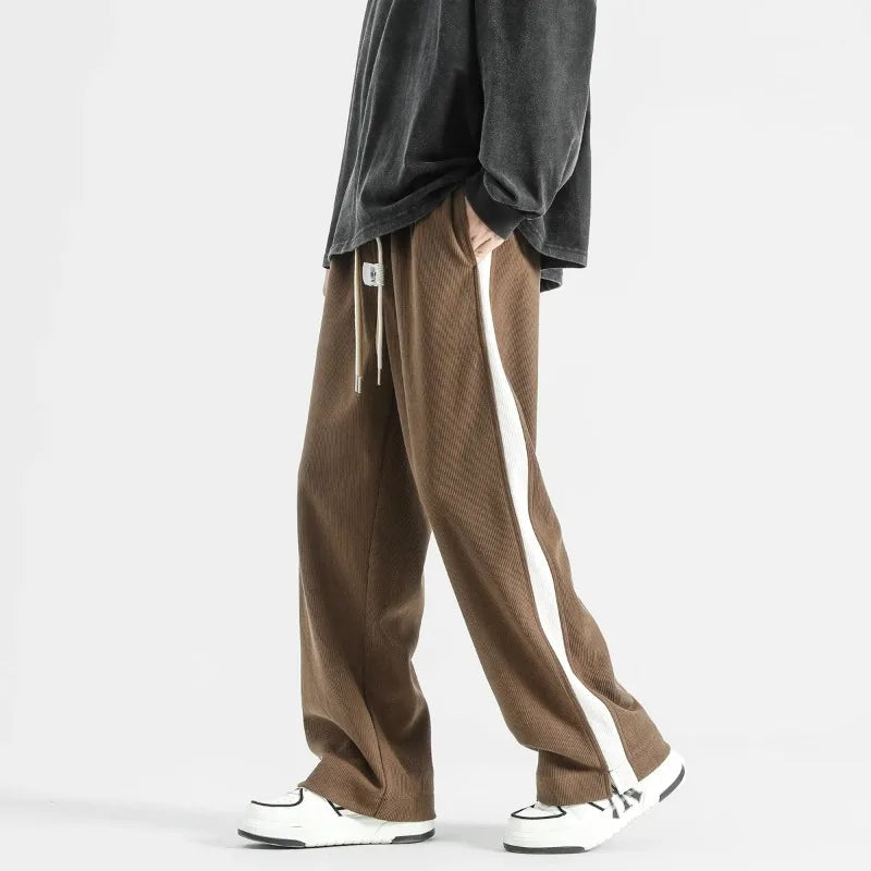 Axel | Men's Wide Leg Corduroy Pants Cream