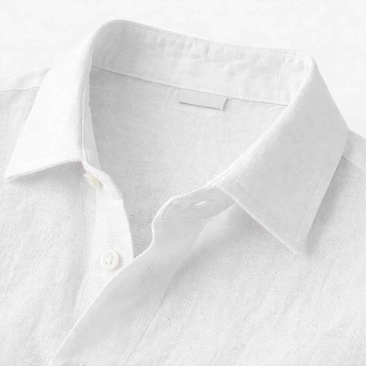 Kai | Men's Linen Lounge Set White Long Sleeve Shirt Pants