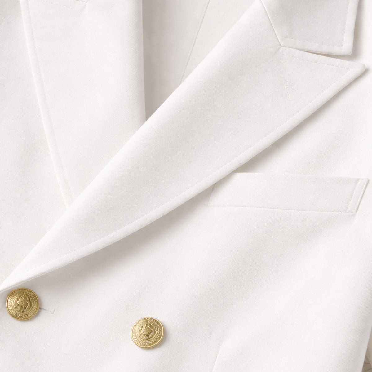 Rhys | Men's Double Breasted Camp Collar Shirt White Short Sleeve