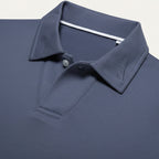 Dama Washington Axel men's long sleeve polo shirt navy - view 7