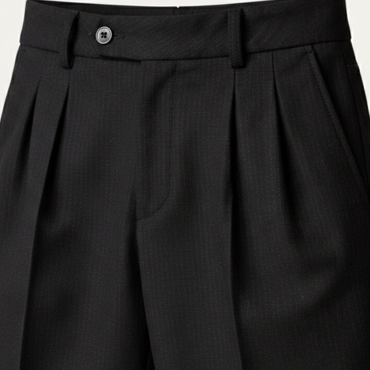 Sage | Men's Pleated Dress Pants Black