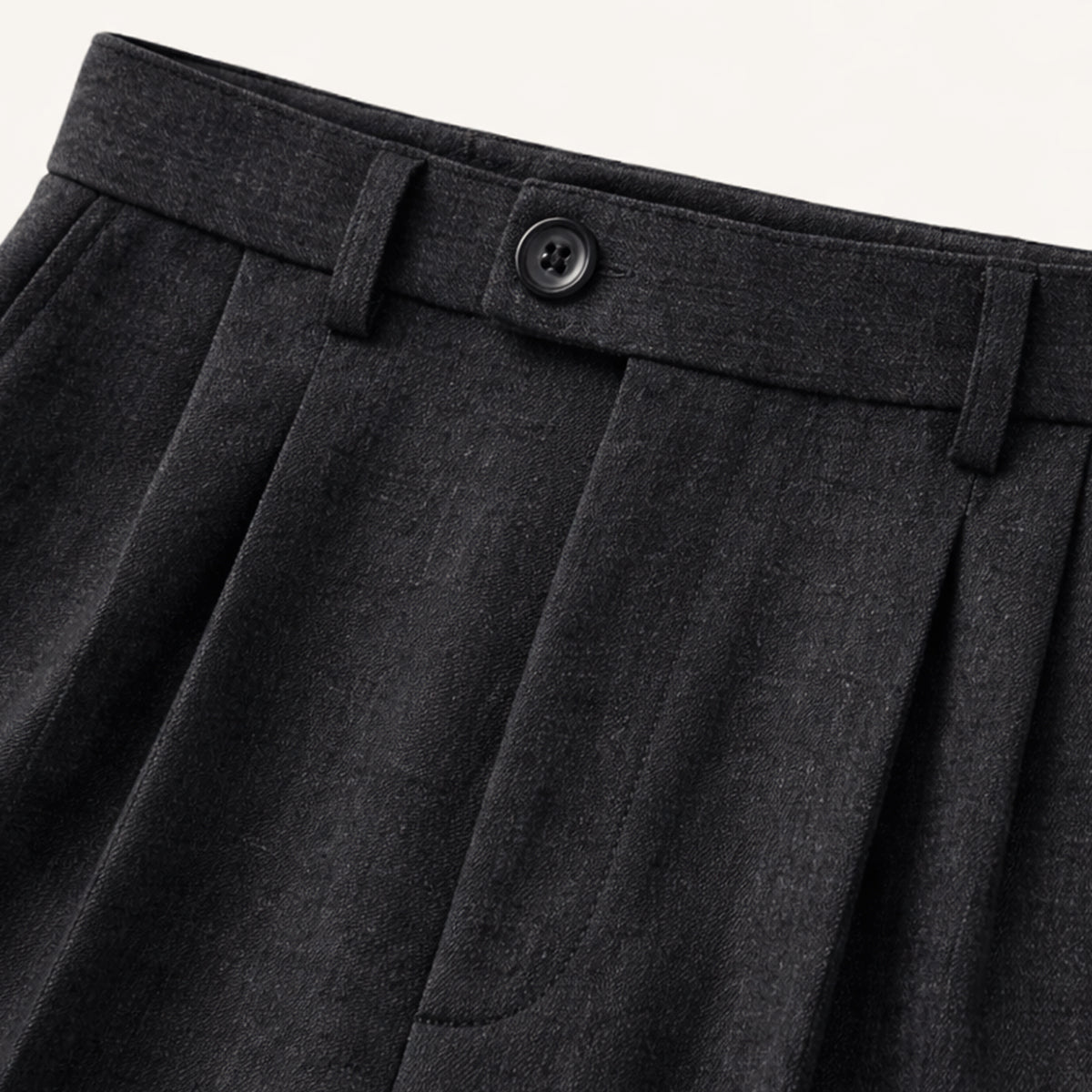 Axel | Men's Tailored Pleated Dress Pants Black
