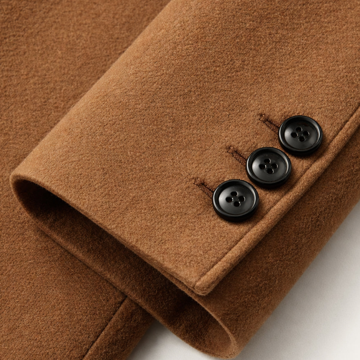 Beau | Men's Double Breasted Overcoat Camel