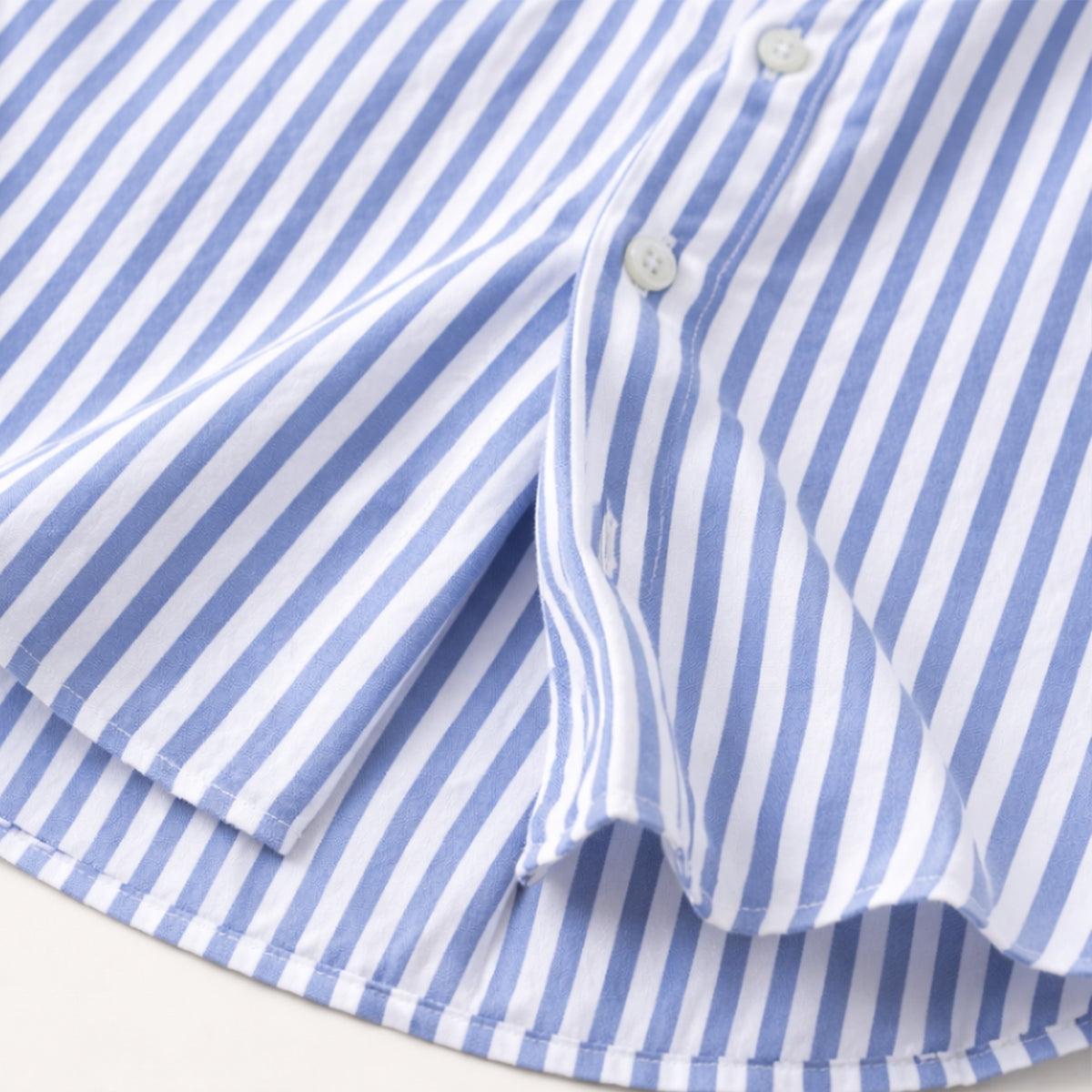 Lars | Men's Striped Button Up Shirt Light Blue Long Sleeve