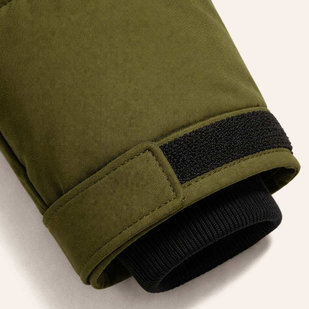 Reid | Men's Puffer Jacket Olive Hooded Winter Coat