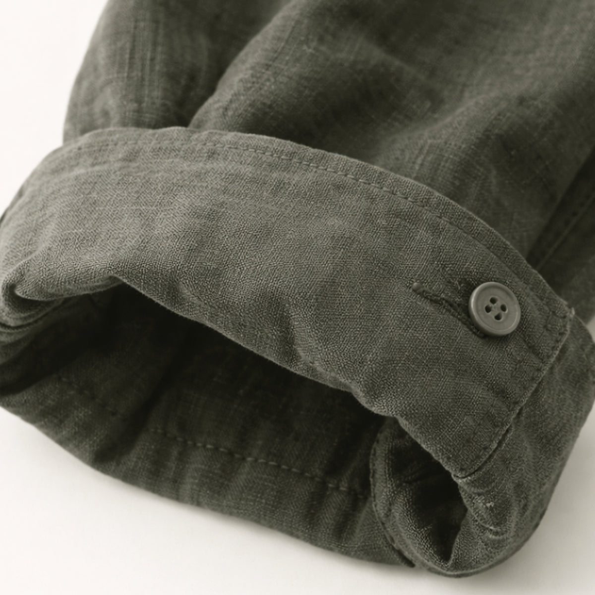 Sage | Men's Casual Linen Blend Button Up Shirt Olive Green