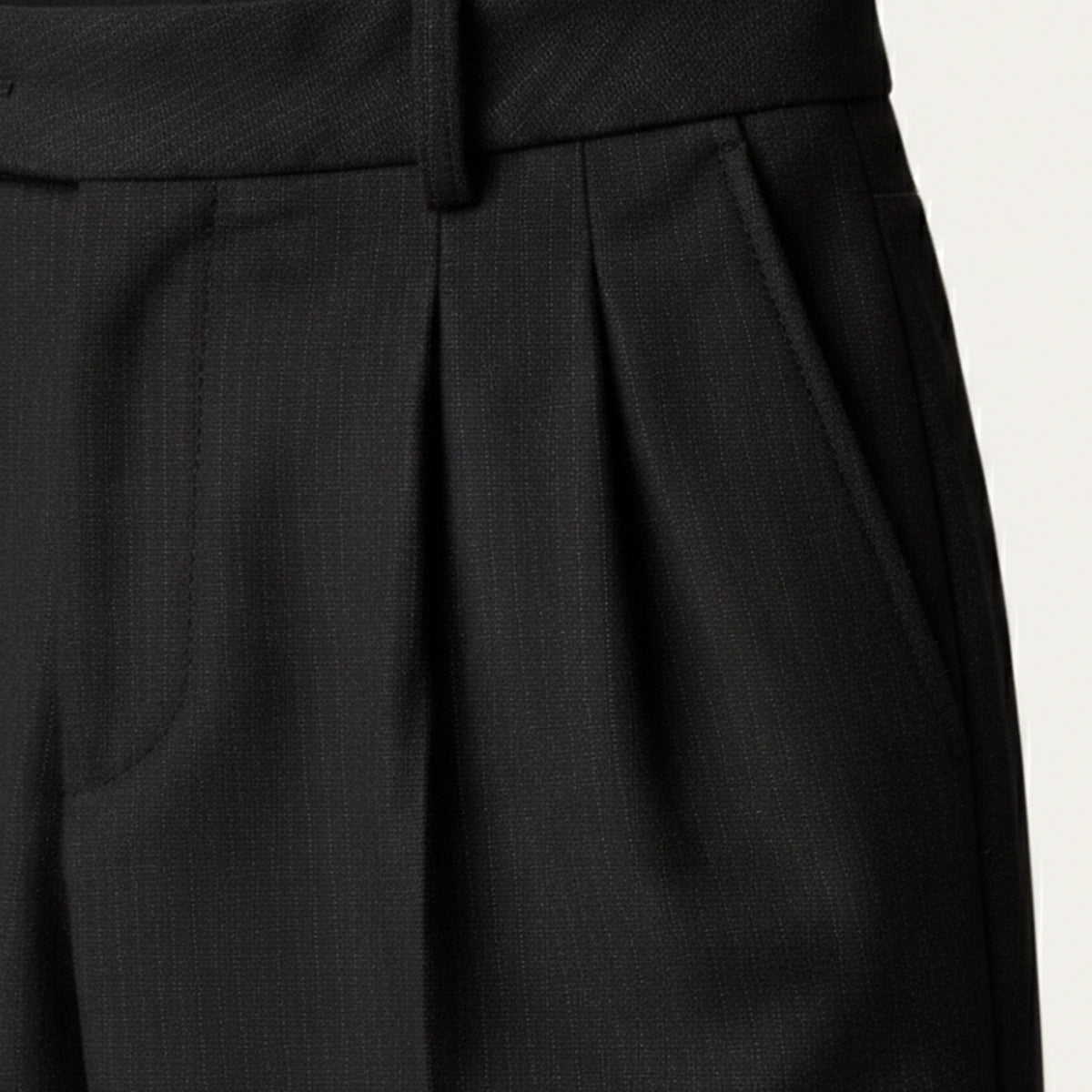 Sage | Men's Pleated Dress Pants Black