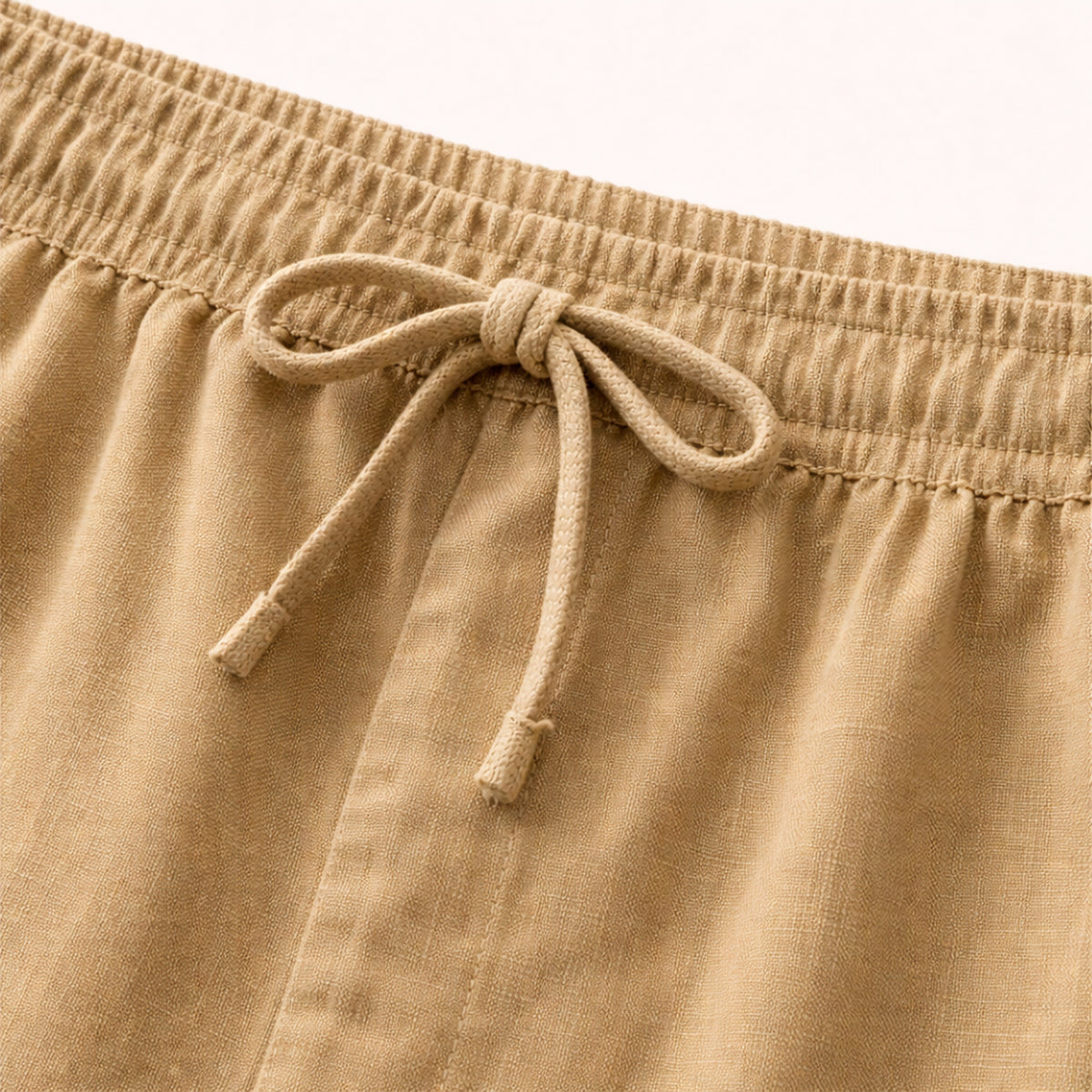 Sage | Men's Linen Shirt Cream Short Sleeve Button Up