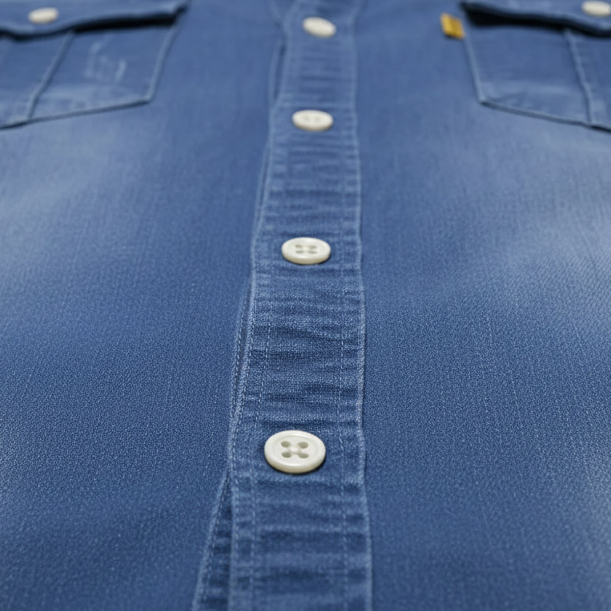 Bram | Men's Denim Shirt Light Blue Long Sleeve Button Up