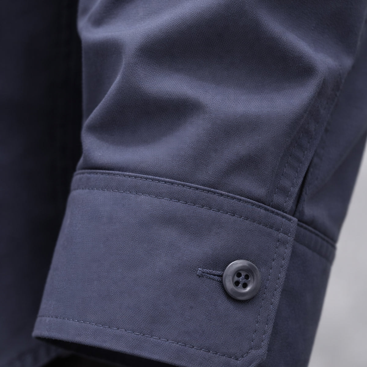 Beau | Men's Smart Casual Button Up Shirt Navy Long Sleeve