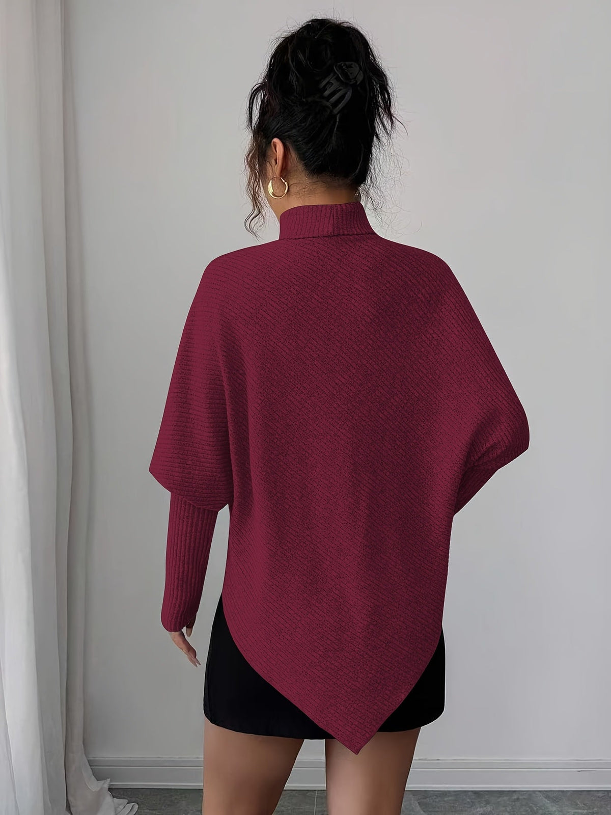 Dama Washington Stella women's oversized turtleneck sweater brown - view 13