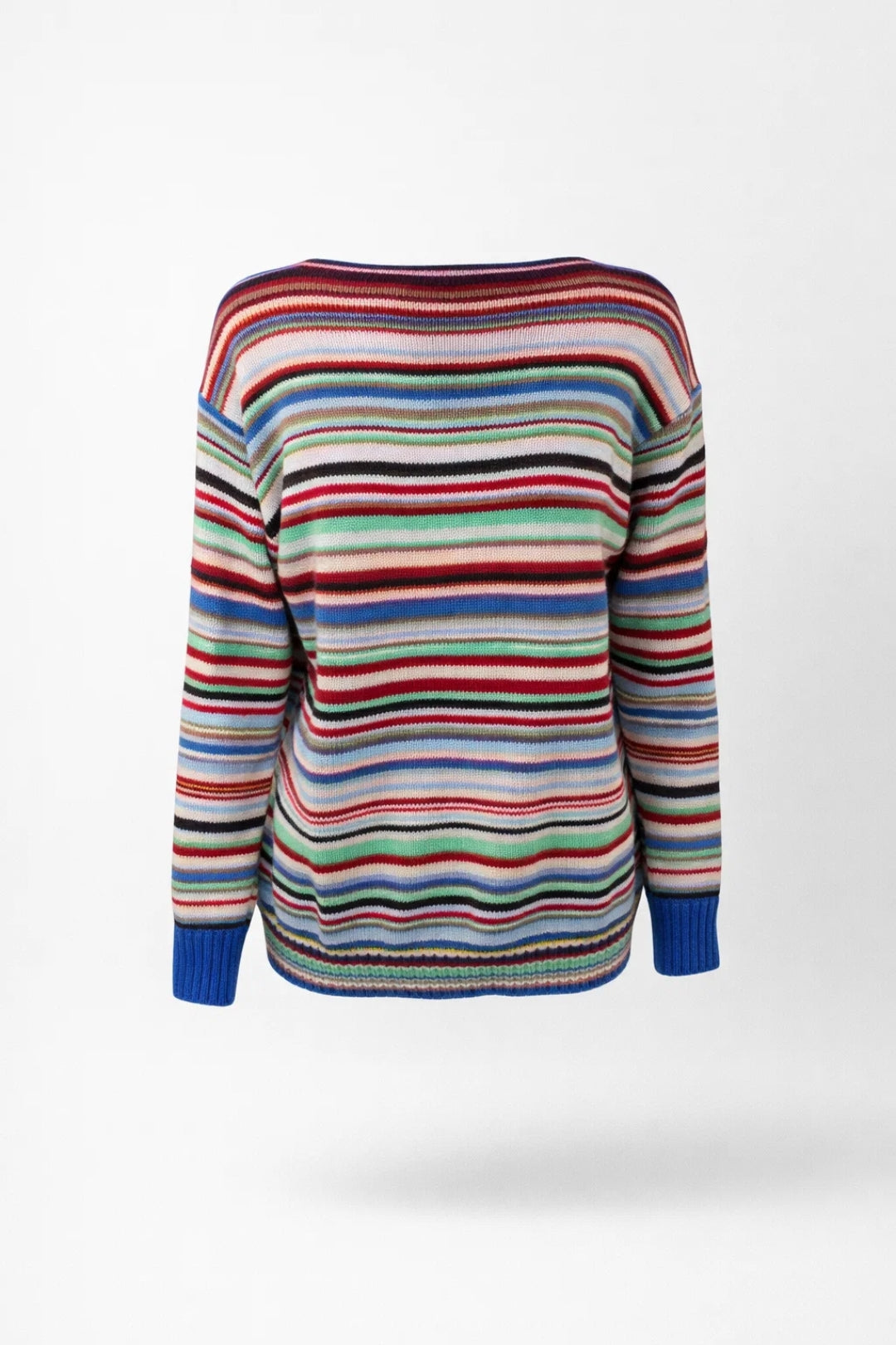 Thea | Women's Striped Crew Neck Sweater Multicolor