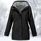 Dama Washington Arabella hooded button-front raincoat - view 3