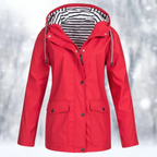 Dama Washington Arabella hooded button-front raincoat - view 6