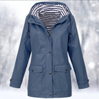 Dama Washington Arabella hooded button-front raincoat - view 4