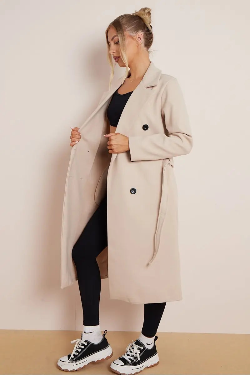 Dama Washington Euphemia double breasted long coat - view 3