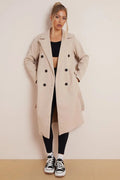 Dama Washington Euphemia double breasted long coat - front view