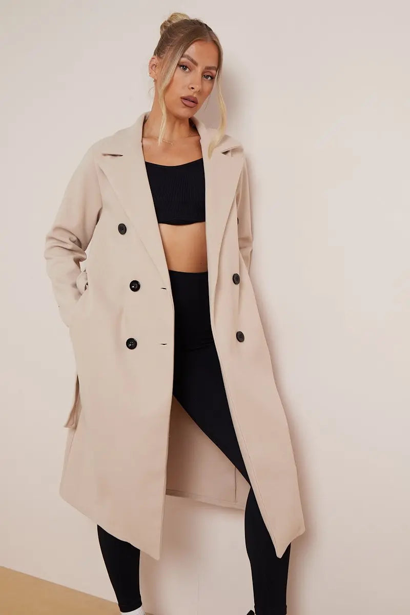 Dama Washington Euphemia double breasted long coat - view 4