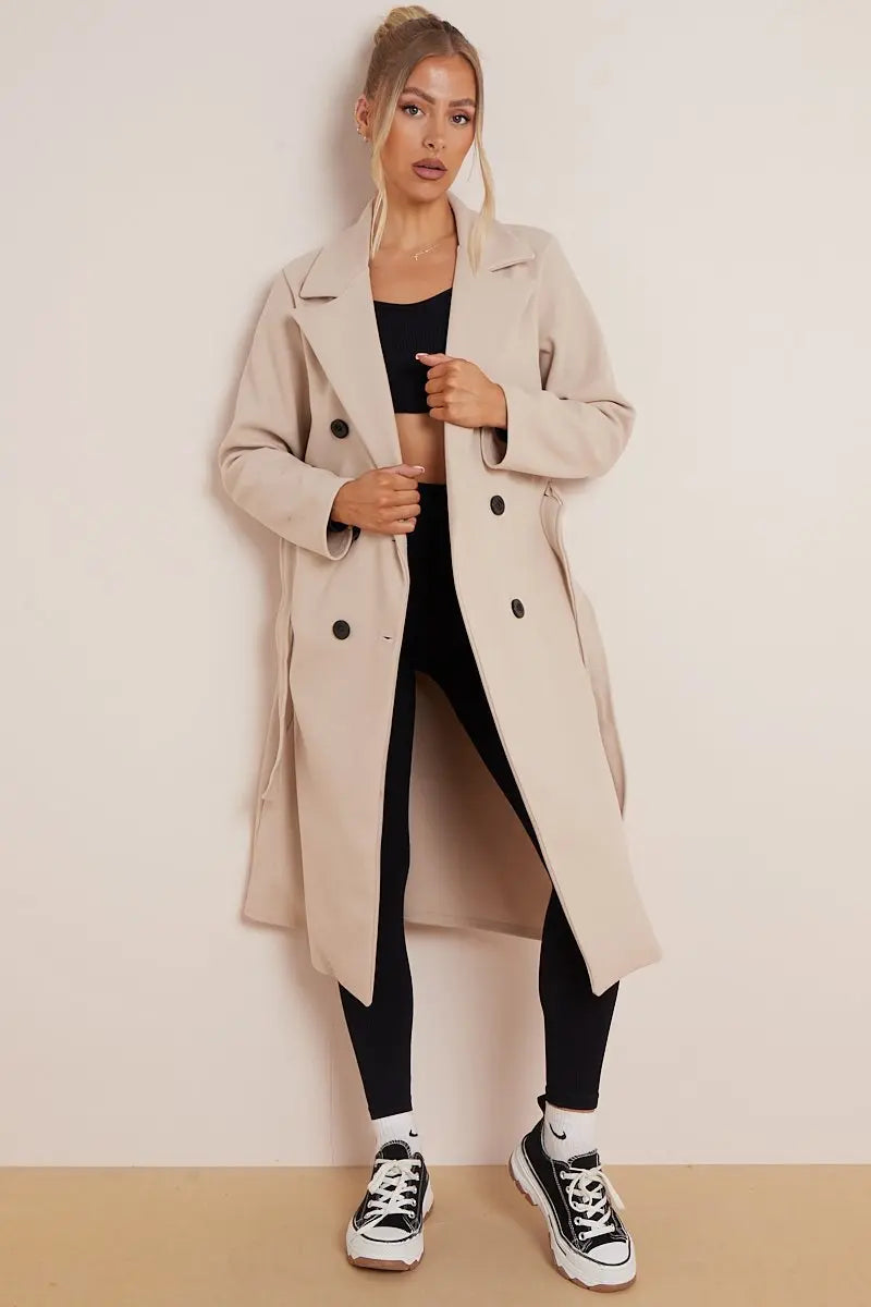 Dama Washington Euphemia double breasted long coat - view 2