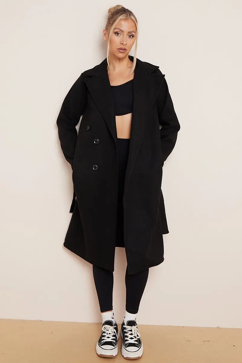 Dama Washington Euphemia double breasted long coat - view 6