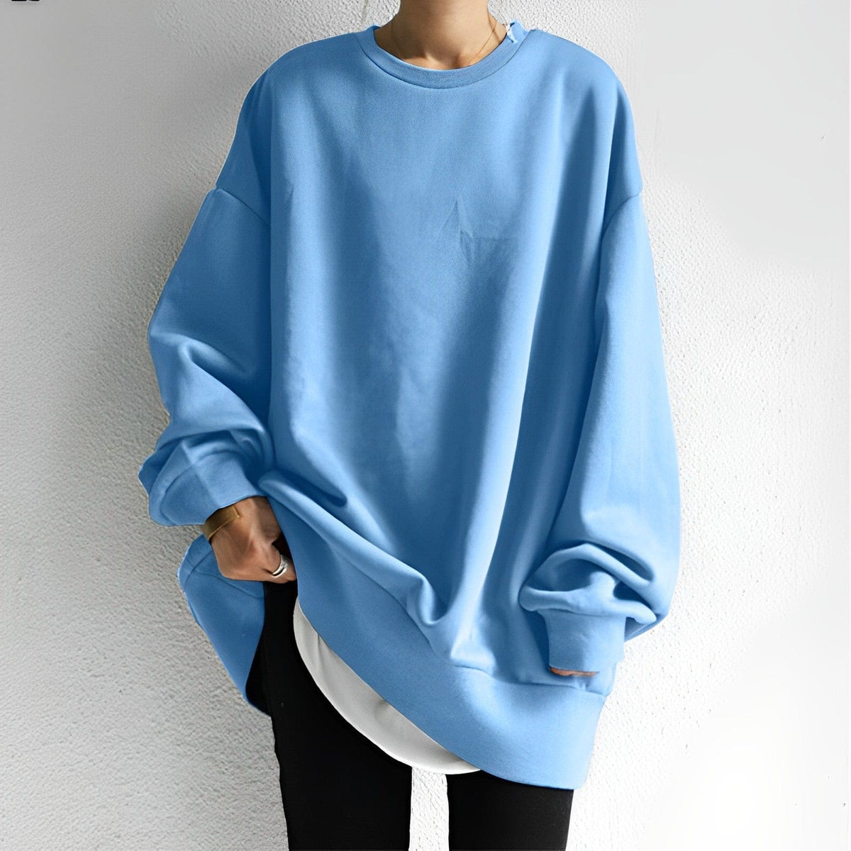 Dama Washington Tacita women's oversized crewneck pullover sweater - view 6