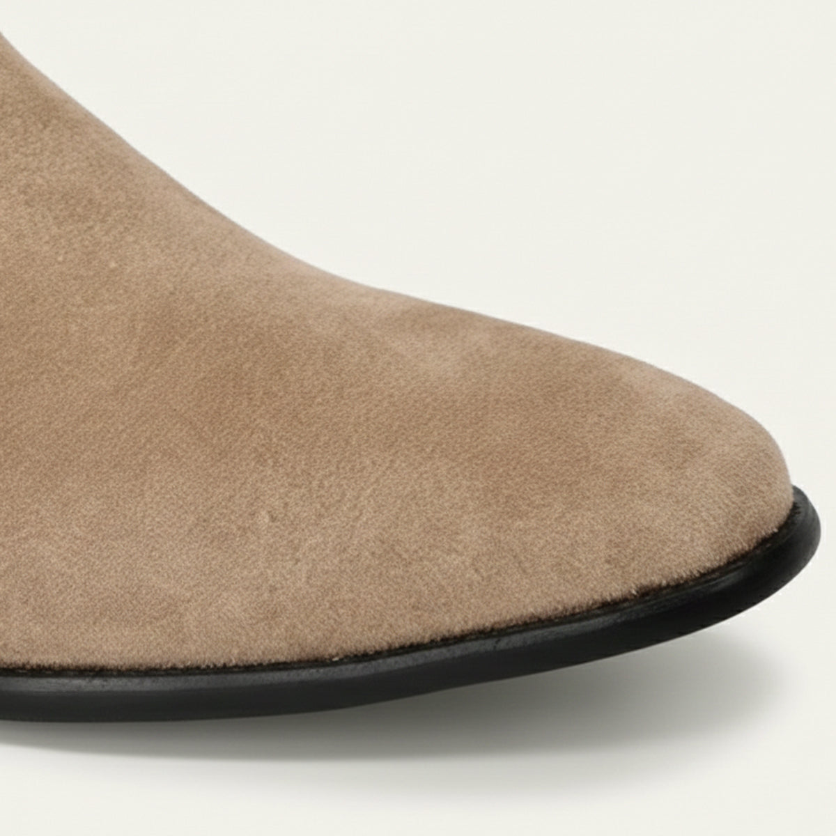 Bram | Men's Suede Chelsea Boots Beige Slip On