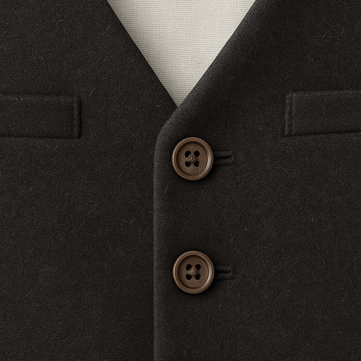 Bram | Men's Sweater Vest Charcoal Gray Button Up