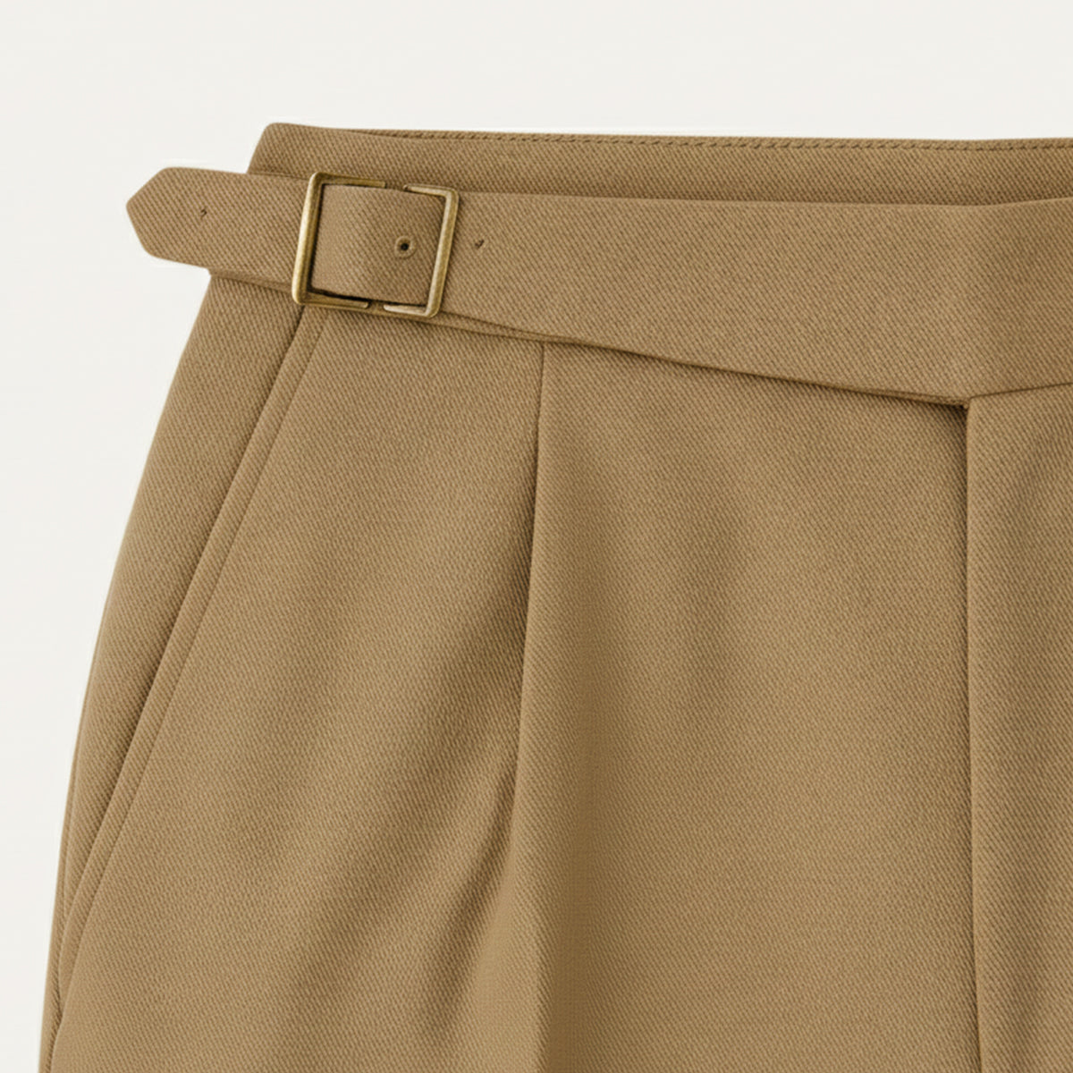 Blake | Men's Tailored Pleated Pants Beige High Waisted