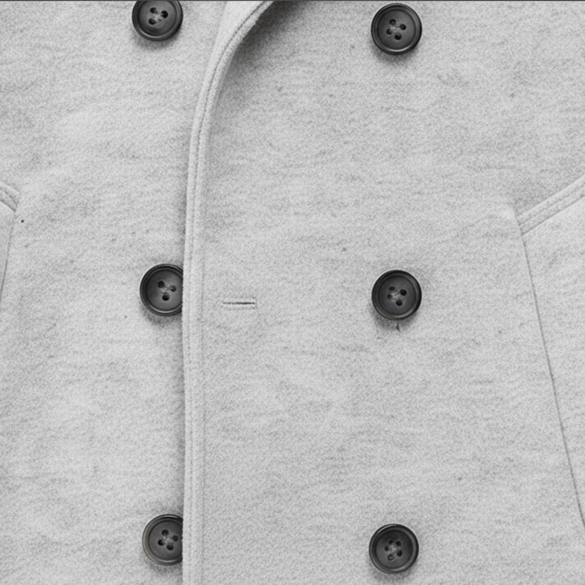 Axel | Men's Double Breasted Hooded Coat Gray
