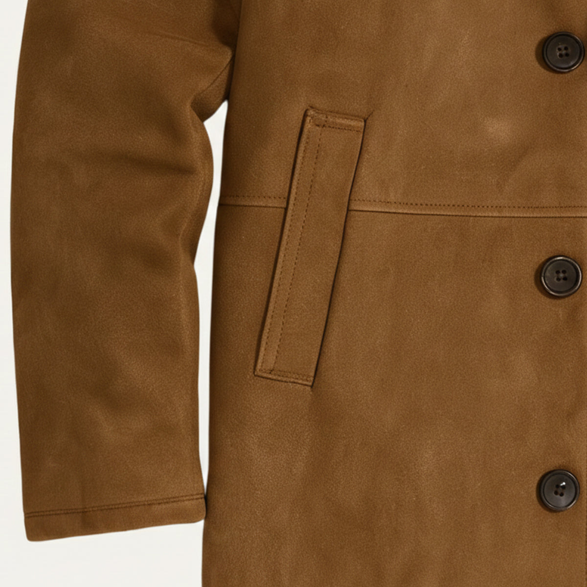 Ezra | Men's Sherpa Lined Brown Jacket Button Up