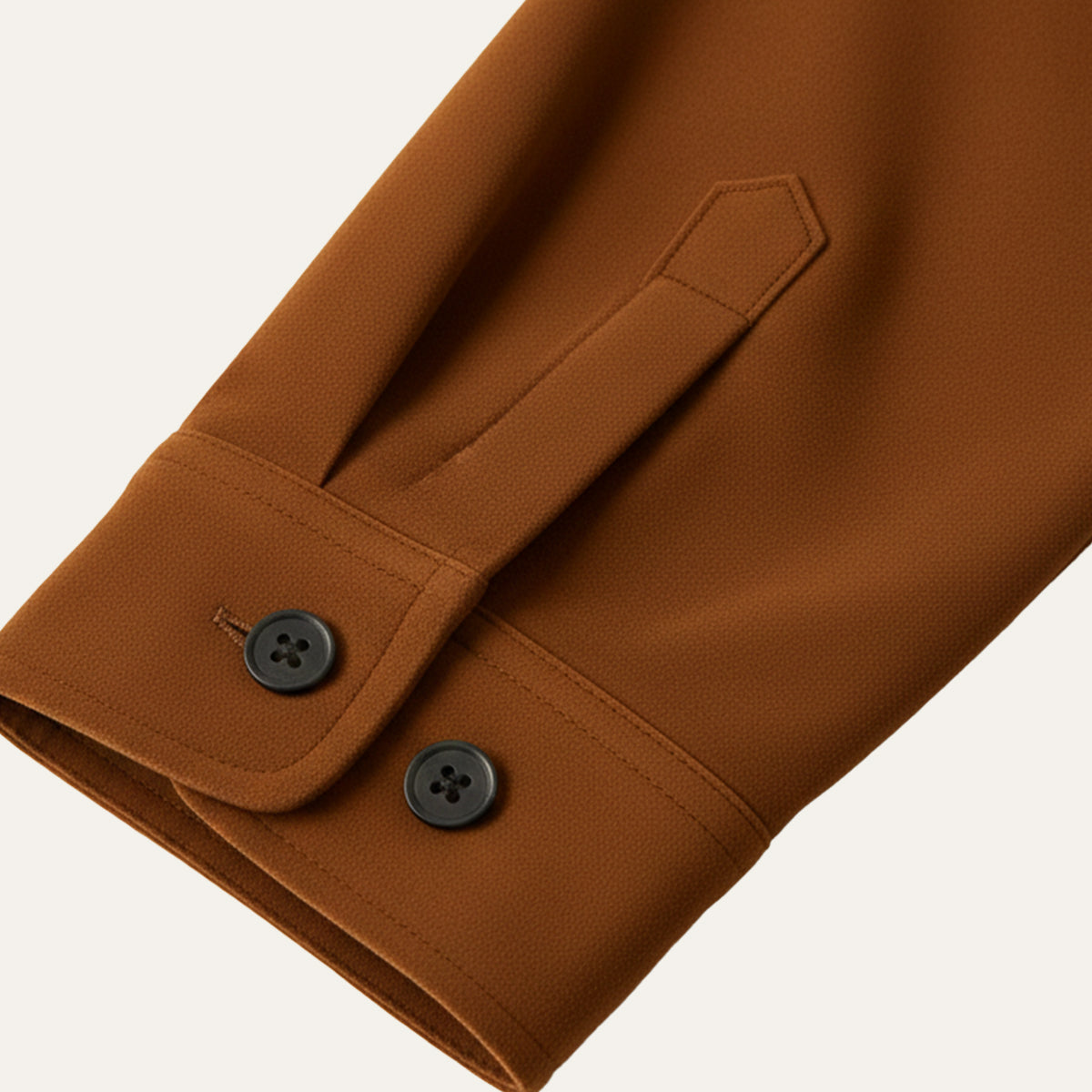 Marco | Men's Casual Suede Overshirt Brown Chest Pocket