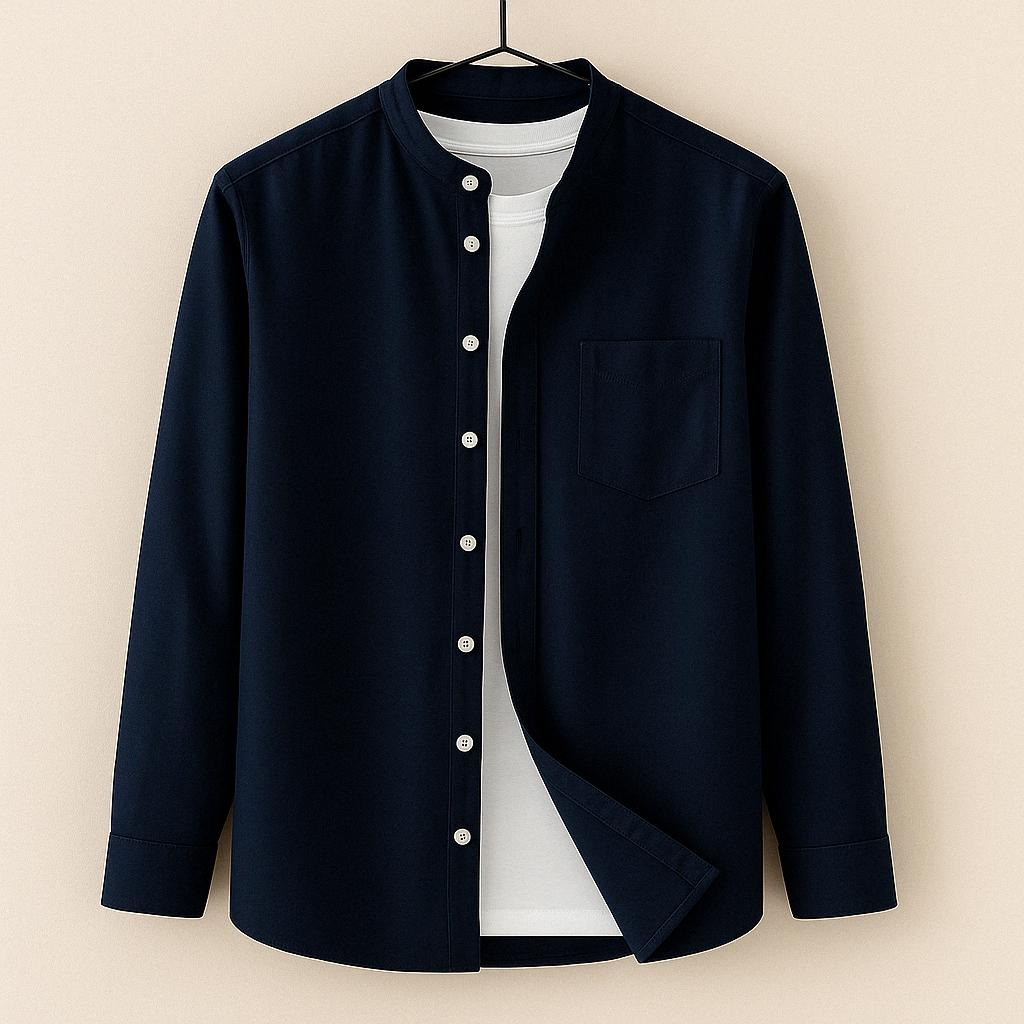 Axel | Men's Denim Shirt Light Blue Long Sleeve Button Down